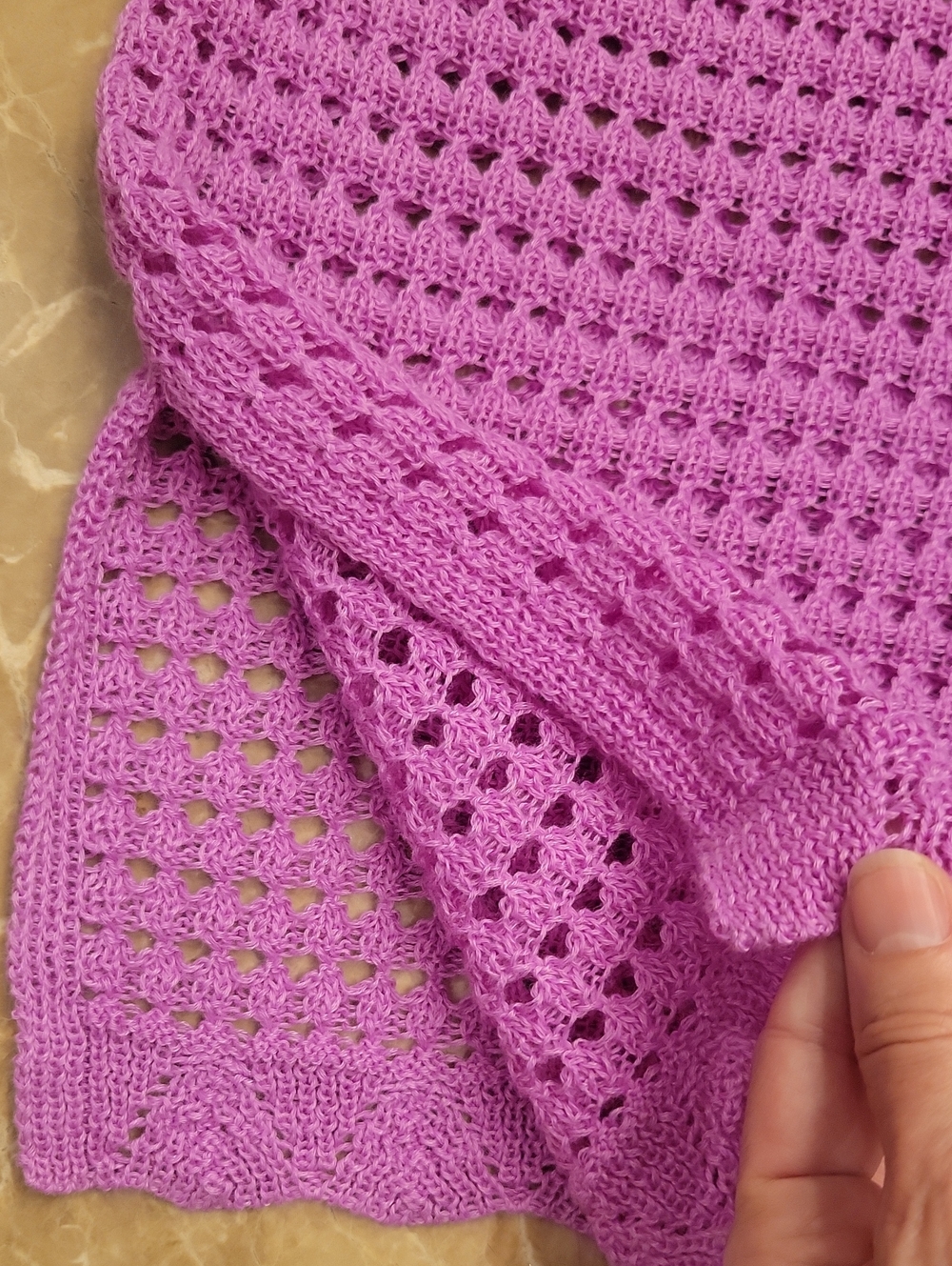 Hurley Crochet Tank Cover-up/Mini Dress in Vibrant Orchid Pink, S - Picture 15 of 16